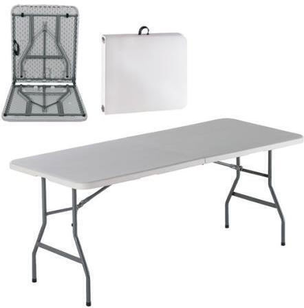Ningbo Tabelle für Camping Klappbar Campingmöbel 181x75x74cm Weiß