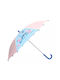 Vadobag Kinder Regenschirm Gebogener Handgriff Blau mit Durchmesser 64cm.