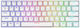 Savio WHITEOUT X2 Gaming Mechanical Keyboard 60% with Outemu Red switches and RGB lighting (English US) White