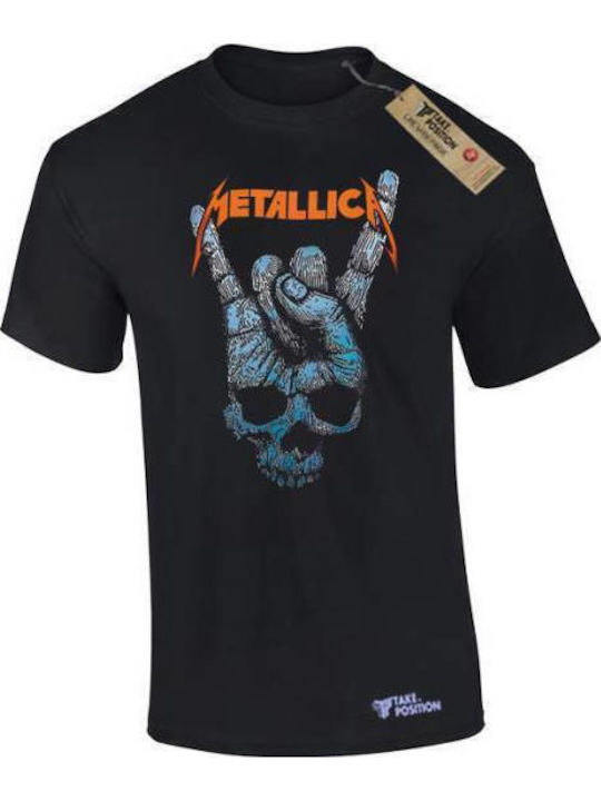 Men's T-shirt Cotton Takeposition Metallica Black 320-7528b-02