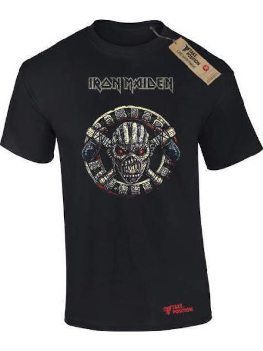 Herren T-Shirt Baumwolle Takeposition Iron Maiden Schwarz 320-7562b-02