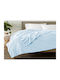 Fleece Double Blanket 200x230cm Light Blue