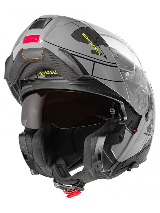 Schuberth C5 Globe Gray Κράνος Μηχανής Flip-Up ...
