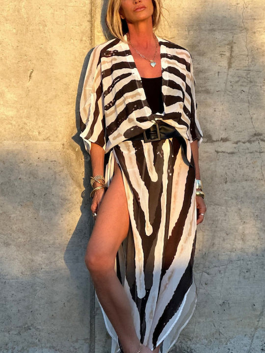 Chicret Multicolour Beachwear Kimono