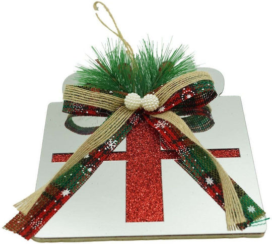 Hängendes Ornament Geschenk Weiß 15x14cm
