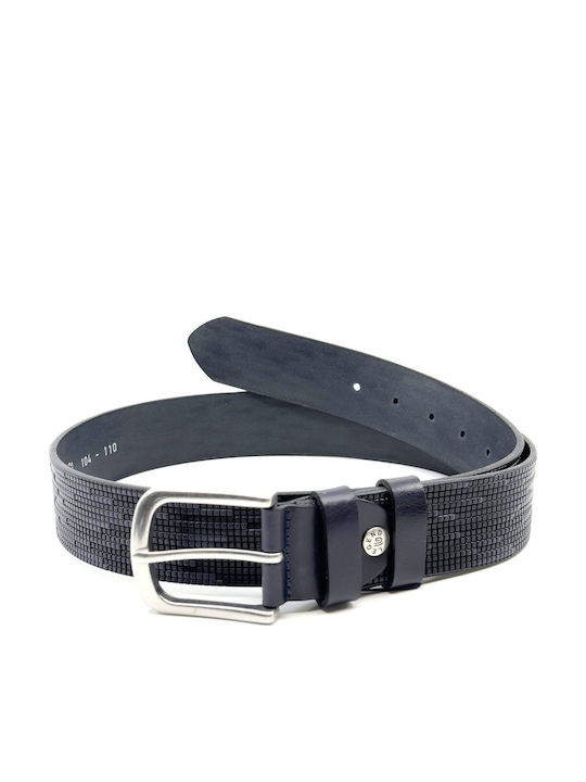 Legend Accessories Breit Herren Gürtel Leder Blau