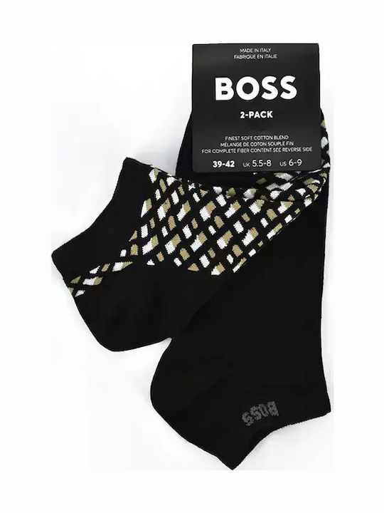 Boss Ανδρικές Κάλτσες Μαύρο 2Pack