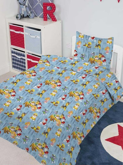 Pătură Pentru Copii Single Paw Patrol Albastru Deschis 160x240 cm