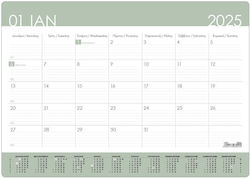 Nächster Plan 2025 Monatlicher Bürokalender 25x35cm