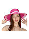 Hatpoint Wicker Women's Hat Fuchsia