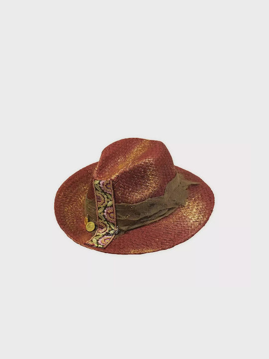 Wicker Women's Hat Brown