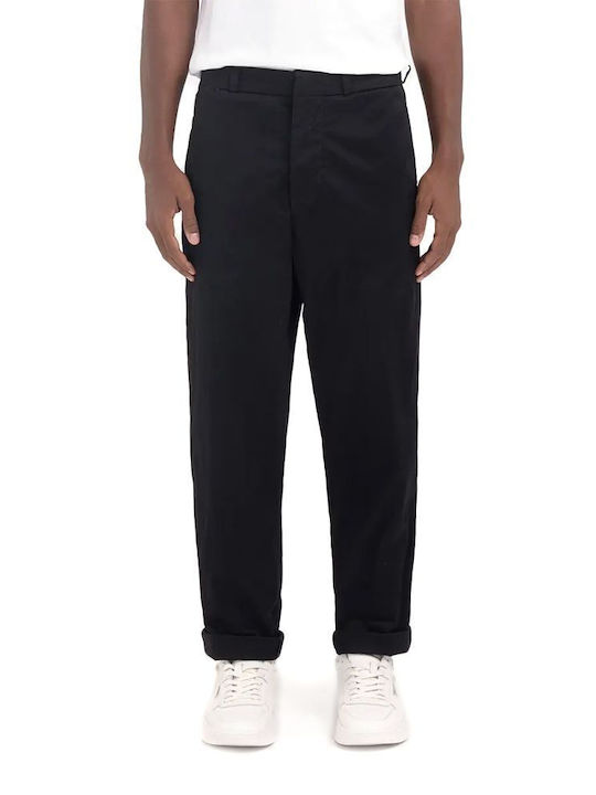 Replay Herrenhose Chino Elastisch in Normaler Passform Black