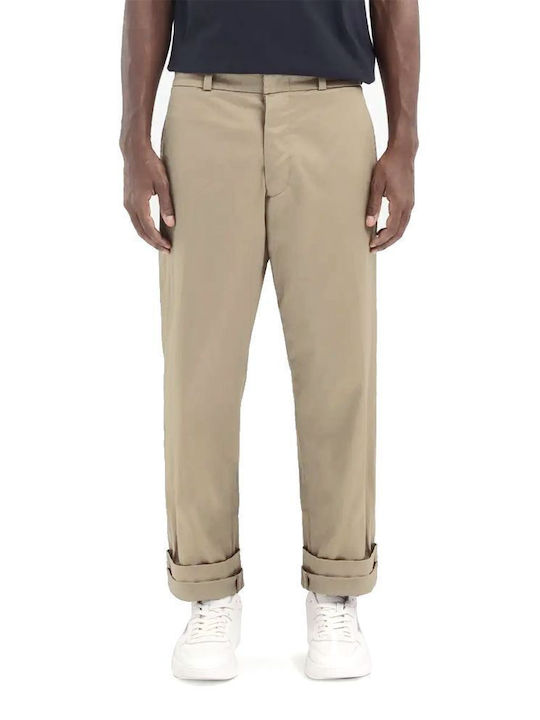Trousers Chino Elastic in Regular Fit Beige
