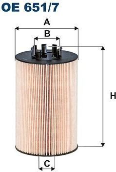 Filtron Car Oil Filter for Mercedes Benz