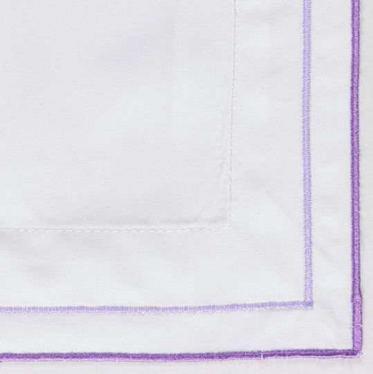 Celso De Lemos Pillowcase with Envelope Cover Lilac 50x80cm.
