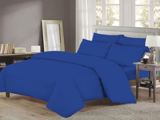 Сет Чаршафи 220x260см. One Color кралско синьо 4бр