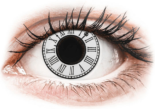 Gelflex Crazy Lens 2 Daily Coloured Contact Lenses Clock
