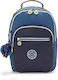 Kipling Seoul School Bag Backpack Junior High-High School Blue 14Liters