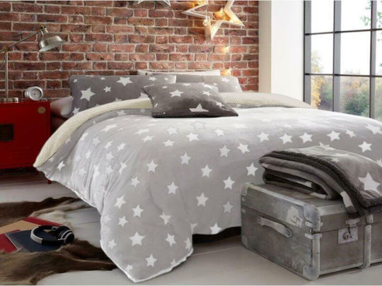 Fleece Blanket Single 160x220cm Gray