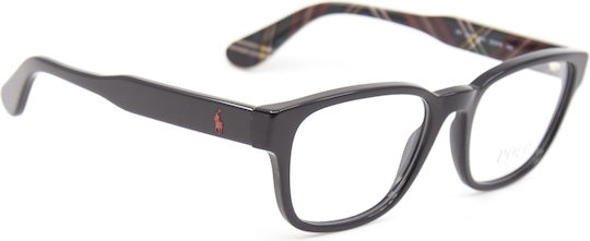 Ralph Lauren Plastic Eyeglass Frame Black PH 2214 5001