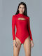 Figl Long Sleeve Bodysuit Red