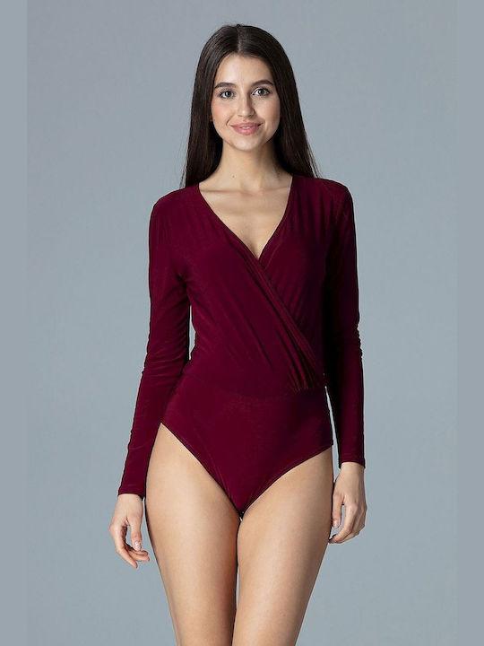 Figl Bodysuit pentru femei Roșu