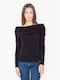 Figl Women's Blouse Long Sleeve Turtleneck Black