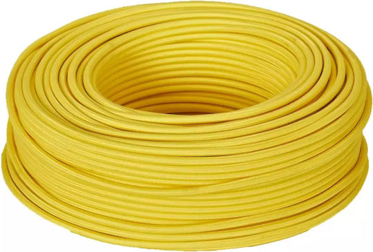 Stoffkabel 2x0.75mm² in Gelb Farbe 1m 1585yellow-elbulgaria