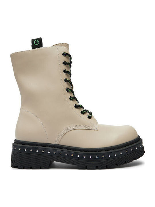 Stiefeletten Damen Beige