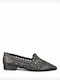 Leather Women's Loafers in Black Color