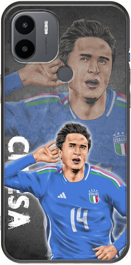 Евро 2024 Federico Chiesa Xiaomi Redmi A2 Plus Черен TPU Силиконов Калъф