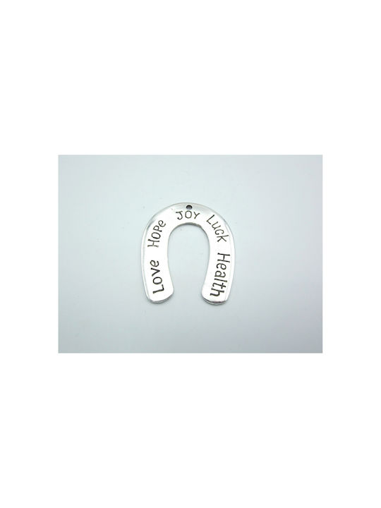 Tabletop Lucky Charm Horseshoe Silver made of Metal 4x5cm 3pcs