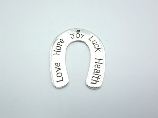 Tabletop Lucky Charm Horseshoe Silver made of Metal 4x5cm 3pcs