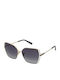 Nina Ricci Women's Sunglasses with Gold Metal Frame and Gray Gradient Lens SNR380 0300