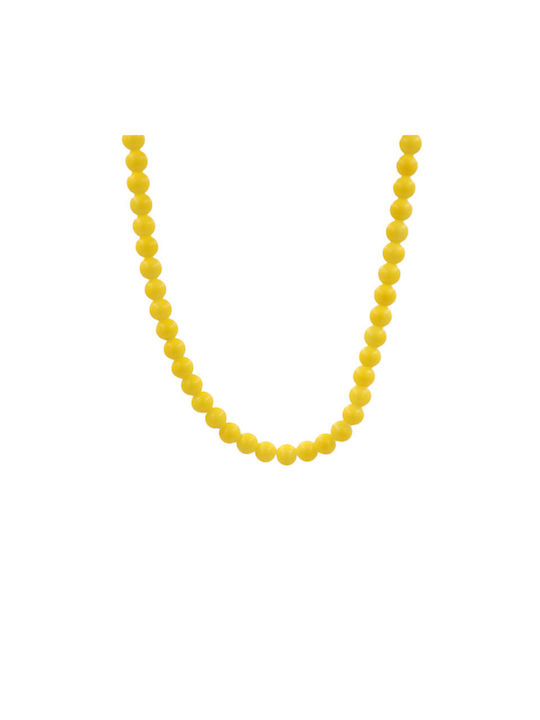 Yellow Pearls Necklace