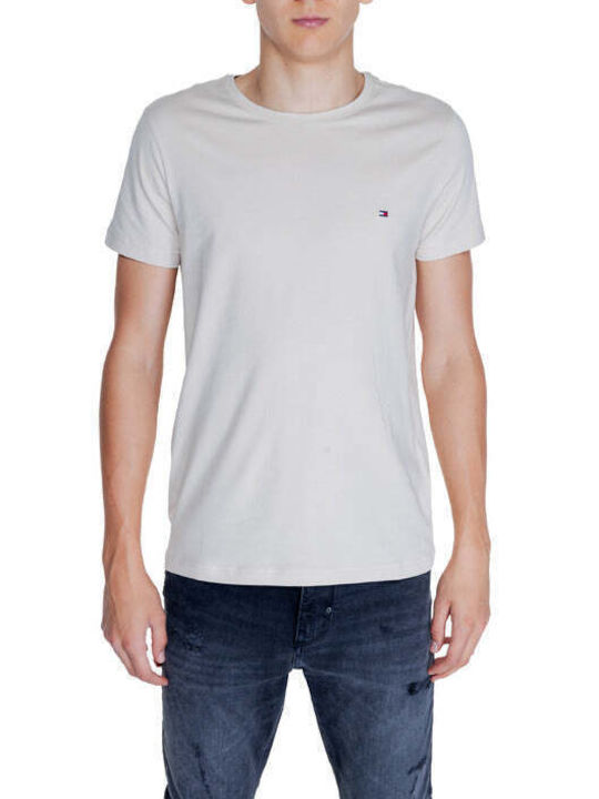 Tommy Hilfiger Herren T-Shirt Kurzarm Beige