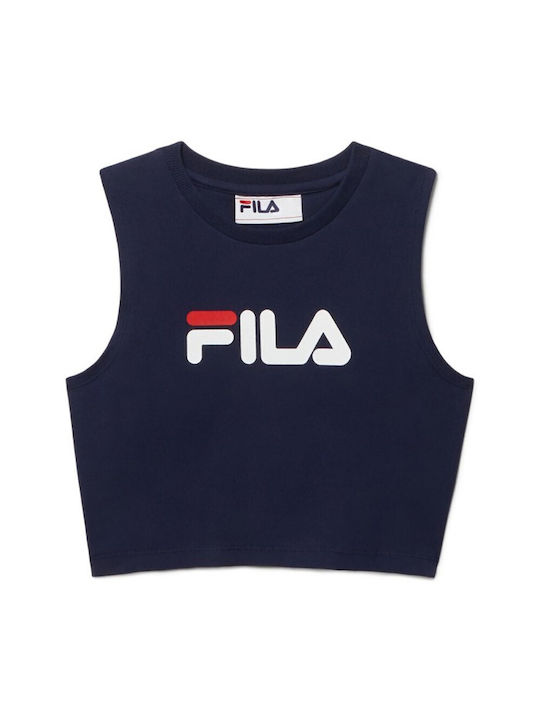 Fila Inez Women's Athletic Crop Top Peacoat/white/chinese Red