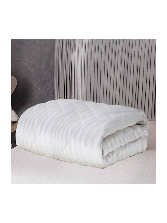 To megalo pazari Coverlet Single from Polyester White 160x240cm