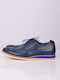 DON JUAN MENS LEATHER SHOES AT1012-4.BLUE