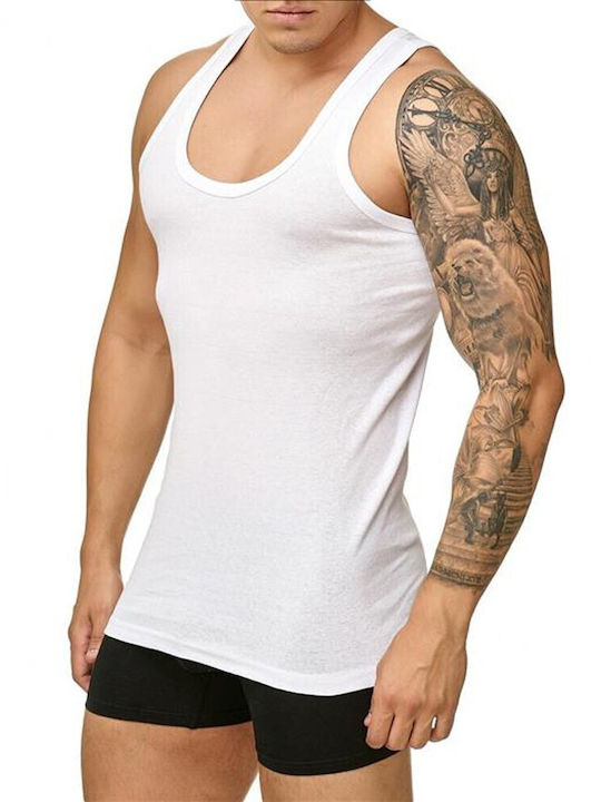 Men's sleeveless jersey white