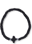 Woven Waxed Black Prayer Rope