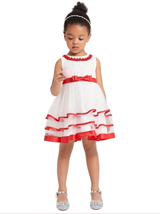 Girls Party Dress - White