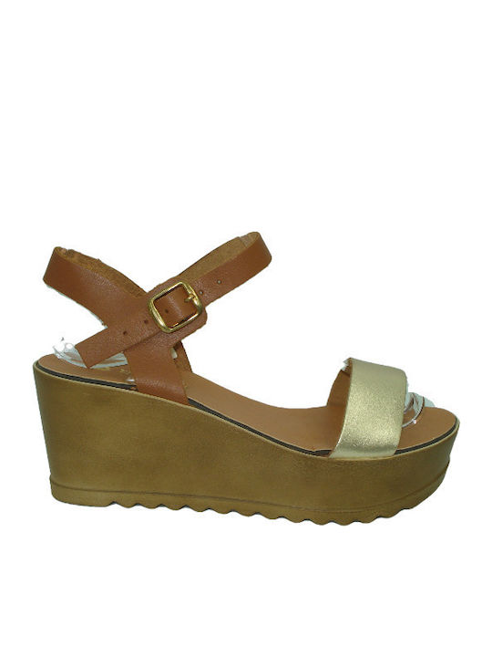 Sandals - Gold Brown - Platforms