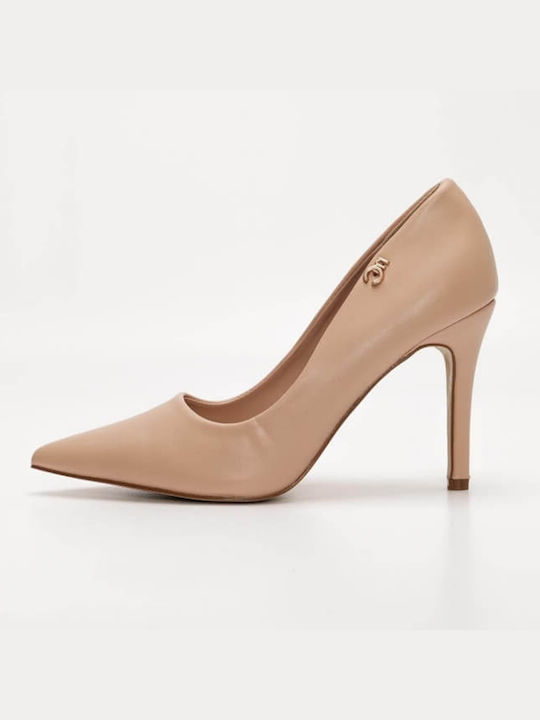 Pumps Nude Pumps with thin heel Nude