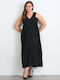 Bubble Chic Summer Dress Black