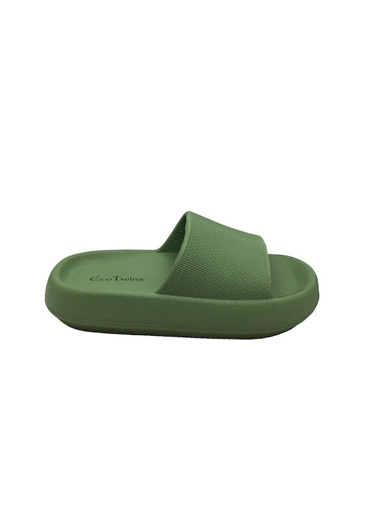 Sandale flip-flop pentru femei Eco Twins 10126 verzi