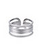 Stainless Steel Women's Ring Silver 18mm 1 piece