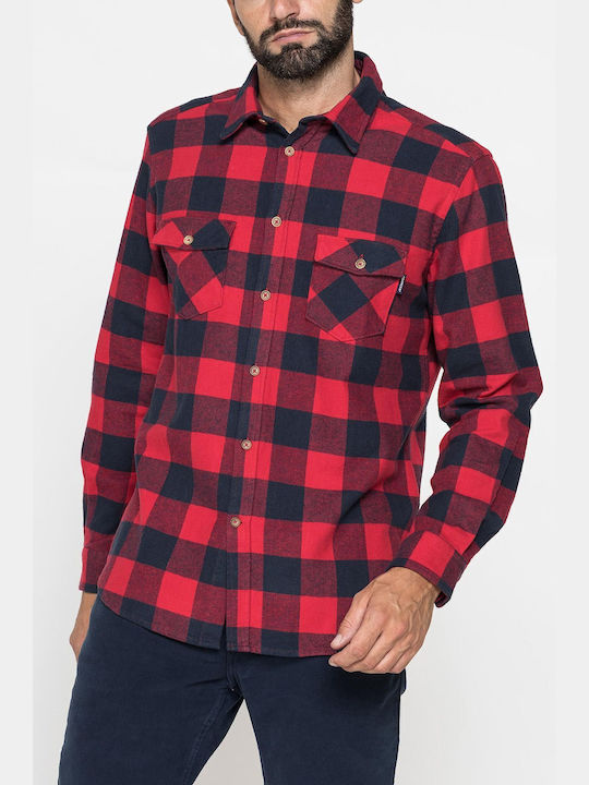 Men's Shirt FANELA Carrera Check (Red Black) 214B-1288X/E95