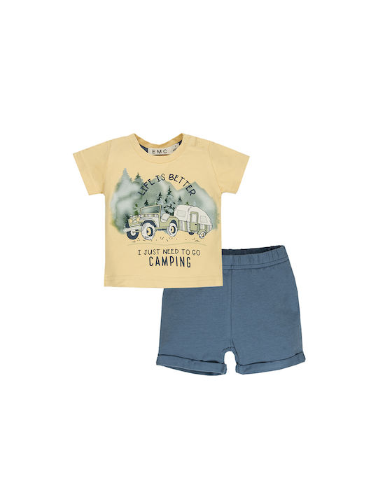 Blouse-shorts set "camping" EMC CO2970 Boy