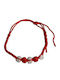 Handgemachtes Armband Jolie Weiß-Rot